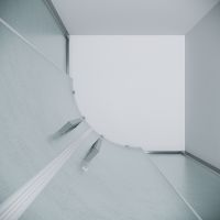 Душевой уголок Grossman Cosmo 100х100 профиль Хром стекло шиншилла арт-301.K33.02.1010.10.02 — фото 5, Душевые уголки четверть круга