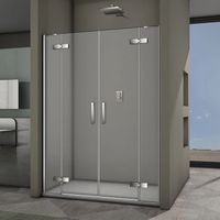 Душевая дверь Veconi Vianno VN-65 140 профиль Хром стекло прозрачное арт-VN65-140-01-19C3 — фото 1, Распашные душевые двери