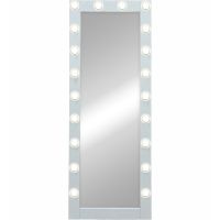 Зеркало Континент 600х1750 гримерное с подсветкой Белое с механическим выключателем арт-ЗГП42 — фото 7, Зеркала в ванную комнату