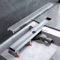 Душевой лоток AM.PM MasterFlow 70 с решеткой Хром матовый Cut Gradient арт-W01SC-P11-070-01SB — фото 10, Душевые лотки