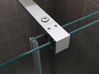 Душевая перегородка Abber Komfort 120 профиль Хром стекло прозрачное арт-AG09120 — фото 4, Душевые перегородки