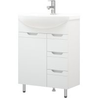 Товар: Тумба под раковину Corozo Лея 65 Z3 Белая арт-SD-00001509 - фото 2 Тумба под раковину Corozo Лея 65 Z3 Белая арт-SD-00001509 — фото 2, Тумбы под раковину