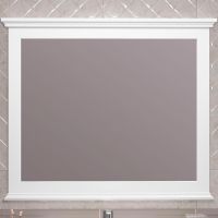 Зеркало Opadiris Палермо 100 Белое матовое арт-00-00006728 — фото 1, Зеркала в ванную комнату