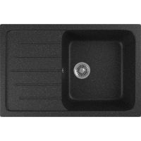 Кухонная мойка Domaci Бьелла DMC-76 арт-DMC-76-308 черная — фото 1, Кухонные мойки