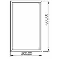 Зеркало Creavit Kayra 50 с подсветкой Белое арт-KY4001.01.MBY — фото 4, Зеркала в ванную комнату