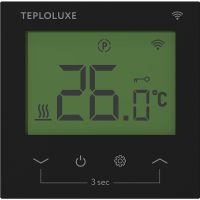 Терморегулятор Теплолюкс Pontus wi-fi Черный арт-100037088500 — фото 1, Теплые полы