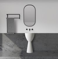 Товар: Раковина Abber Stein 45 Белая матовая арт-AS2507 - фото 3 Раковина Abber Stein 45 Белая матовая арт-AS2507 — фото 3, Раковины напольные