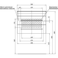 Комплект мебели для ванной Aquanet Верона 58 подвесной Белый матовый арт-287635 — фото 8, Комплекты мебели для ванной
