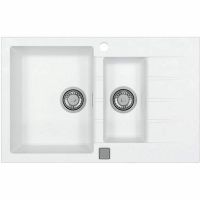 Кухонная мойка Alveus Granital Cadit 70 Arctic G11 790x500 Белая арт-1131357 — фото 1, Кухонные мойки