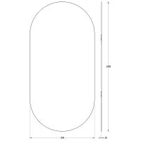 Зеркало Evoform Colora 100х50 с окантовкой - Черный цвет арт-BY 0464 — фото 4, Зеркала в ванную комнату