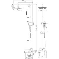 Товар: Душевая система Grossman Cosmo Хром арт-500.K35.02.100 - фото 9 Душевая система Grossman Cosmo Хром арт-500.K35.02.100 — фото 9, Душевые стойки