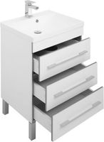 Тумба под раковину Aquanet Верона 58 3 ящика Белая арт-178253 — фото 4, Тумбы под раковину