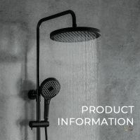 Душевая система Gappo G03-6 Черная матовая Хром арт-G2403-6 — фото 15, Душевые стойки