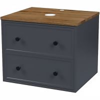 Тумба под раковину Iddis Torr 60 подвесная Темно-серая арт-TOR60DMi95K — фото 1, Тумбы под раковину