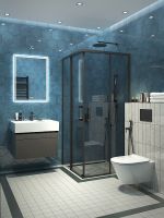 Керамическая плитка Kerama Marazzi Флорентина синий глянцевый настенная 20х23,1 см арт-24032 — фото 2, Керамическая плитка