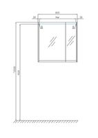 Зеркальный шкаф Aquaton Нортон 80 Белый глянец арт-1A249202NT010 — фото 5, Зеркальные шкафы в ванную