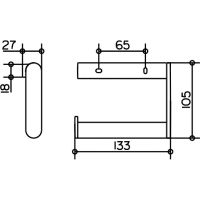 Держатель для туалетной бумаги Keuco Plan 14962 010000 Хром арт-14962010000 — фото 4, Держатели туалетной бумаги