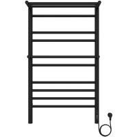 Электрический полотенцесушитель Aquatek Альфа П10 500x900 с полкой Черный муар арт-AQ EL RRP1090BL — фото 7, Электрические полотенцесушители