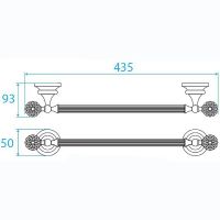 Полотенцедержатель Cezares Olimp Золото 24 карат арт-OLIMP-TH05-03/24-Sw — фото 2, Полотенцедержатели