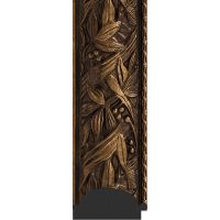 Зеркало Evoform Octagon 59х59 в багетной раме - Византия бронза 99 мм арт-BY 3835 — фото 2, Зеркала в ванную комнату