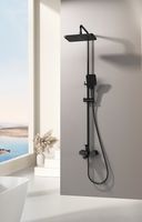 Душевая система Splenka Черная матовая арт-S30.24.06 — фото 2, Душевые стойки