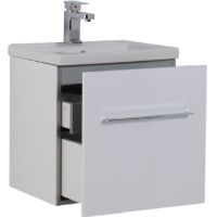 Комплект мебели для ванной Aquanet Порто 50 подвесной Белый арт-196675 — фото 5, Комплекты мебели для ванной