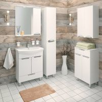 Тумба под раковину Runo Барселона 65 Белая арт-00000001035 — фото 5, Тумбы под раковину