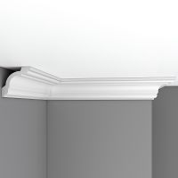 Карниз Decomaster 2400x75x57 мм арт-96630 — фото 1, Карнизы