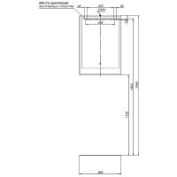 Зеркало Aquanet Милан 60 с подсветкой Дуб светлый с сенсорным выключателем арт-336403 — фото 5, Зеркала в ванную комнату