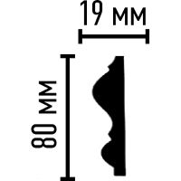 Молдинг Decomaster 2400x80x19 мм арт-97617 — фото 3, Молдинги