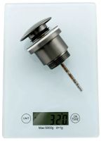 Донный клапан Frap click-clack Оружейная сталь арт-F62-9 — фото 10, Донные клапаны