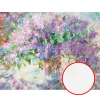 Фреска Ortograf Цветы 8030 Фактура бархат FX Флизелин (2,7*2,1) Сиреневый/Зеленый, Цветы/Живопись арт-8030 (бархат FX) — фото 1, Фрески