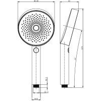 Ручной душ Allen Brau Priority Графит брашированный арт-5.31B20-MG — фото 4, Лейки для душа