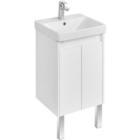 Тумба под раковину Aquaton Сканди Doors 45 Белая арт-1A278701SD010 — фото 1, Тумбы под раковину