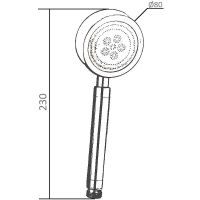 Товар: Ручной душ Orange Хром арт-LM33pd - фото 8 Ручной душ Orange Хром арт-LM33pd — фото 8, Лейки для душа