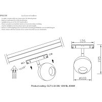 Трековый светильник Crystal Lux Space Черный арт-CLT 0.33 005 12W BL 4000K — фото 3, Трековые светильники