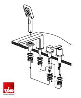 Смеситель на борт ванны Timo Torne Черный арт-4330/03Y — фото 6, Смесители на борт ванны