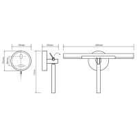 Скребок Bemeta Omega Хром арт-104237012 — фото 2, Скребки для душа
