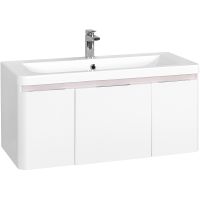 Тумба под раковину Aquaton Шерилл 105 подвесная Белая арт-1A206301SH010 — фото 1, Тумбы под раковину