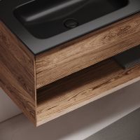 Тумба под раковину Sancos Marmi 1.0 100 L подвесная Дуб чарльстон арт-MR1.0100LECH — фото 13, Тумбы под раковину