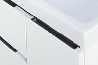 Тумба под раковину Aquaton Рене 56 подвесная Белая Грецкий орех арт-1A258501NRC80 — фото 4, Тумбы под раковину