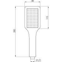 Душевой гарнитур Rav Slezak Черный матовый арт-SK0009CMAT — фото 3, Душевые гарнитуры на штанге