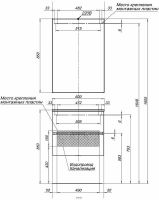 Зеркальный шкаф Aquanet Алвита 60 R Серый антрацит арт-183989 — фото 8, Зеркальные шкафы в ванную