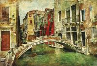 Фреска Ortograf Городской пейзаж 4123 Фактура бархат FX Флизелин (4*2,7) Бежевый/Зеленый/Красный, Город/Пейзаж арт-4123 (бархат FX) — фото 2, Фрески