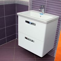 Тумба под раковину Roca The Gap 60 подвесная Белая матовая арт-ZRU9302734 — фото 5, Тумбы под раковину