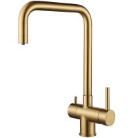 Смеситель для кухни Paulmark Wetter Брашированное золото арт-We213030-BG — фото 1, Смесители для кухни