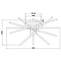 Люстра Artelamp Fernando Белая Золото Черная арт-A2199PL-6BK — фото 5, Люстры
