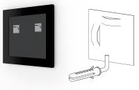 Зеркало Evoform Definite 67х67 в багетной раме - Серебряный бамбук 24 мм арт-BY 0659 — фото 4, Зеркала в ванную комнату