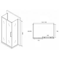 Товар: Душевой уголок Abber Schwarzer Diamant 130x85 профиль Хром стекло матовое арт-AG30130MH-S85M-S85M - фото 5 Душевой уголок Abber Schwarzer Diamant 130x85 профиль Хром стекло матовое арт-AG30130MH-S85M-S85M — фото 5, Прямоугольные душевые уголки