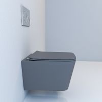 Товар: Унитаз Esbano Gartez подвесной Серый матовый с сиденьем Микролифт арт-ESUPGARTGM - фото 4 Унитаз Esbano Gartez подвесной Серый матовый с сиденьем Микролифт арт-ESUPGARTGM — фото 4, Подвесные унитазы